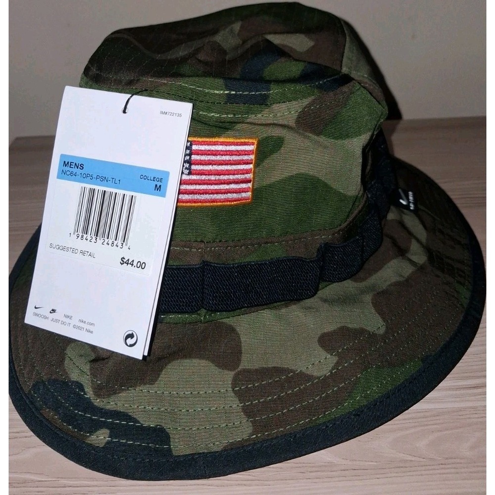Nike Penn State Nittany Lions Military Appreciation Camo Boonie Bucket Hat M NWT - Picture 5 of 5
